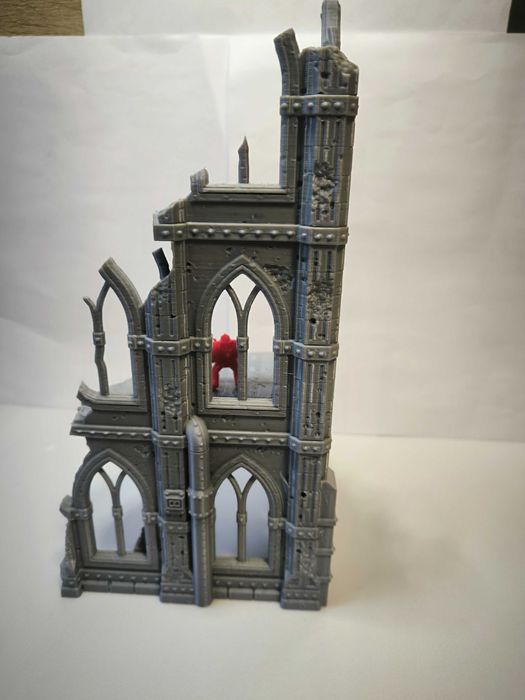 Duża gotycka ruina SCI-FI RPG Diorama Makieta