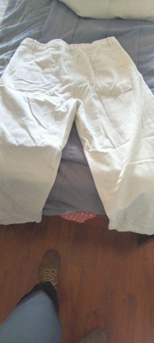 Calças bombazine brancas MO