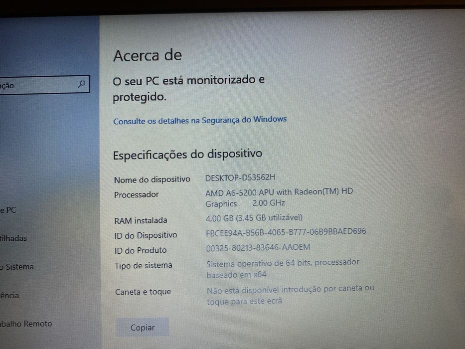 HP - Laptop Branco - Computador Portátil c/ disco SSD 240GB