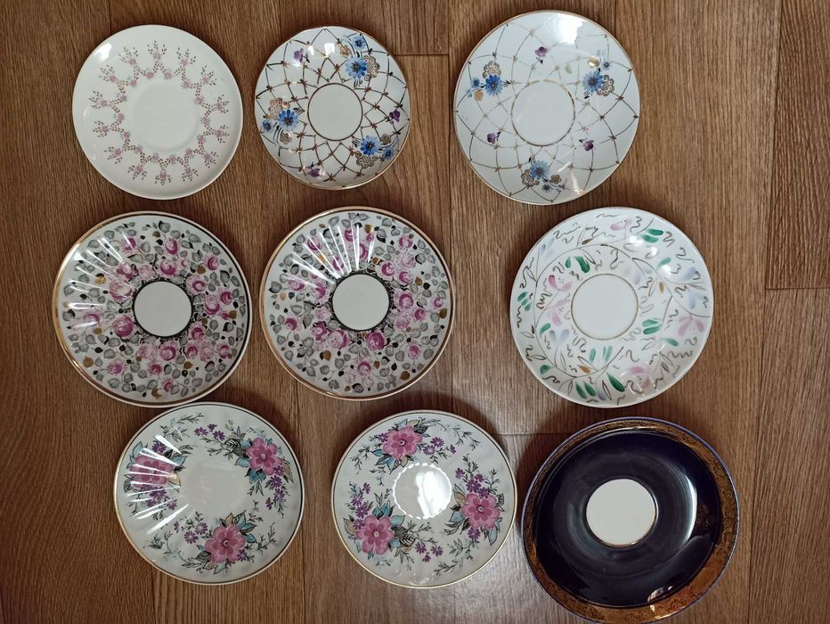 Свадебные тарелки. Блюдца винтажные. ЛФЗ. Довбыш. Песочное. Барановка.