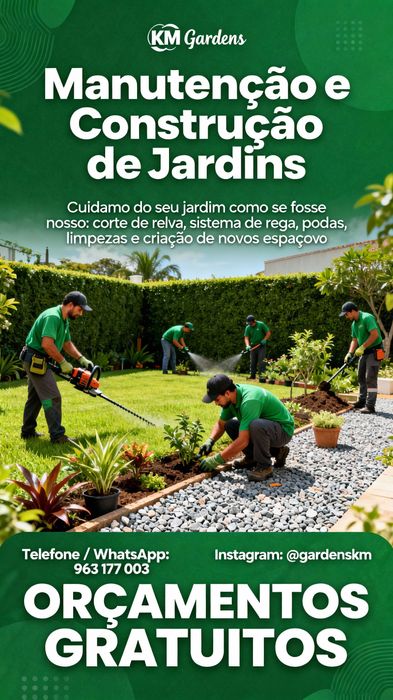 Jardim manutenção e construção