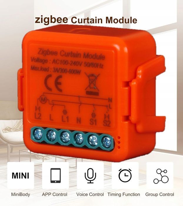 4xModuł przerywacza rolet, inteligentny zegar do rolet elektrycznych
