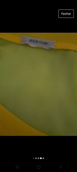 Blusa Intimissimi S amarela