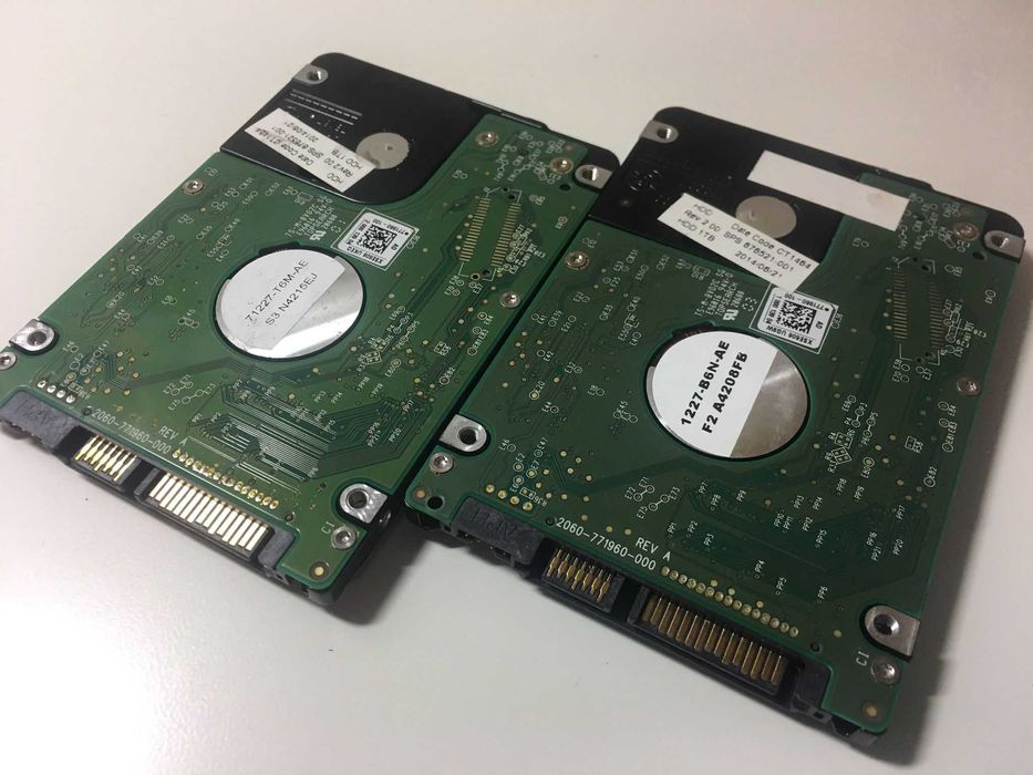 Discos Rígidos, Western Digital, Internos, 1 TB (x2)