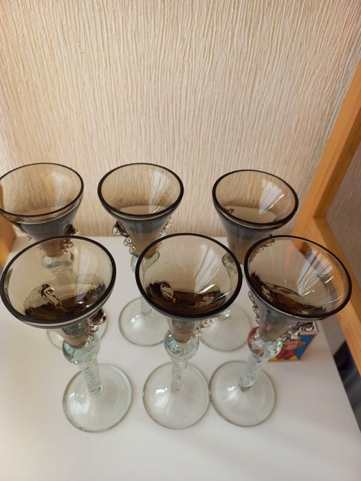 Фужери / келихи / бокали / рюмки для лікеру. Вінтаж. Стрийський завод