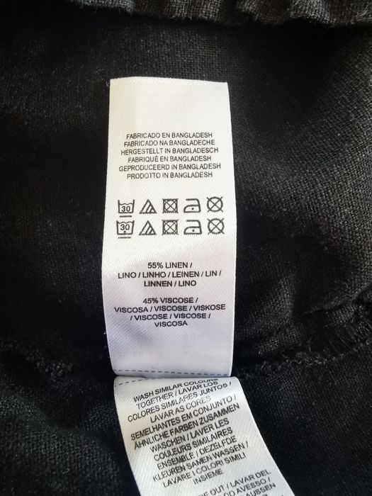 Krótkie spodenki, szorty lniane, wiskozowe, primark, 42, XL, 14