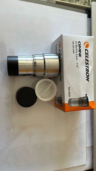 Barlow Celestron Omni 2x 1,25” para Telescópio