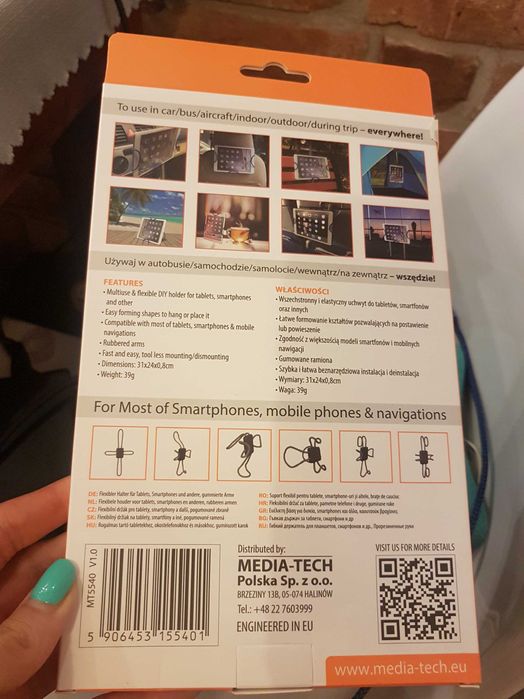 Mediatech MT5540 Spider Mobile Holder uchwyt do tabletu