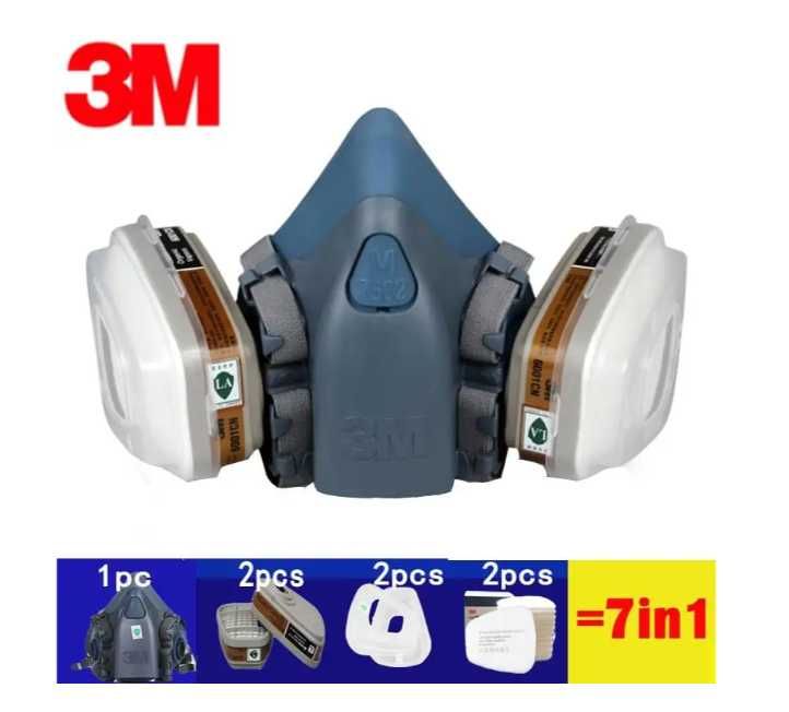 Маска респиратор 3М 7502/6200 повний комплект  полумаска 490 грн