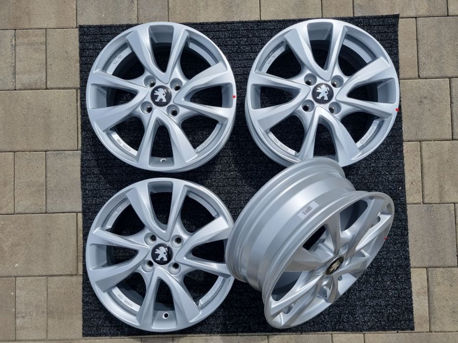 Peugeot 107 15" felgi alumniowe 4x100 alufelgi czarny połysk