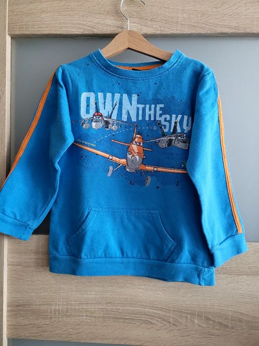 Bluza Samoloty Dusty długi rękaw 110/ 116 dla chłopca