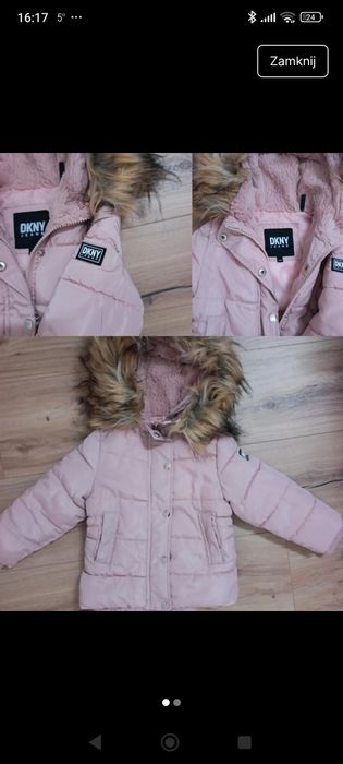 Kurtka dla dziewczynki DKNY rozm 92