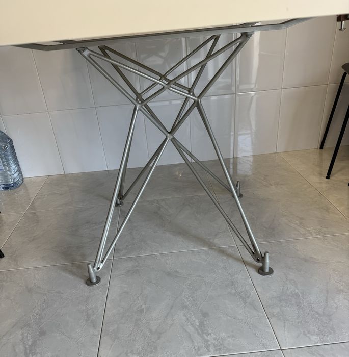 Mesa de cozinha tampo vidro