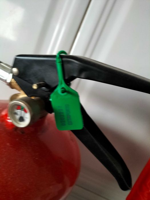 Manta ignifuga e extintor