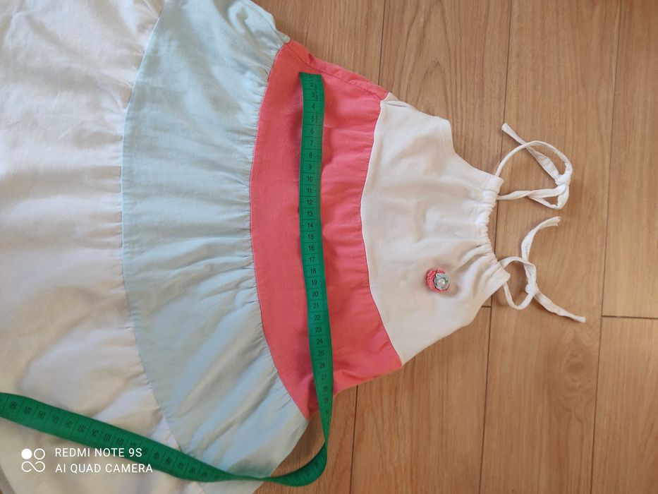 Натуральное летнее платье 4-5 лет