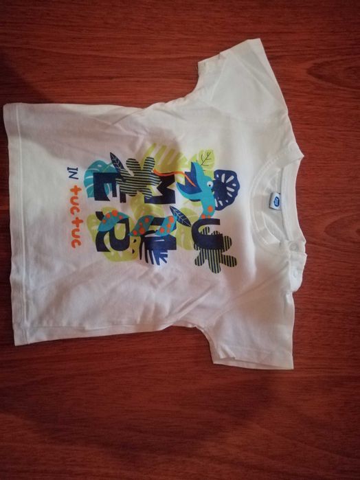 6 t-shirts manga curta, tuc tuc, 18-24 meses