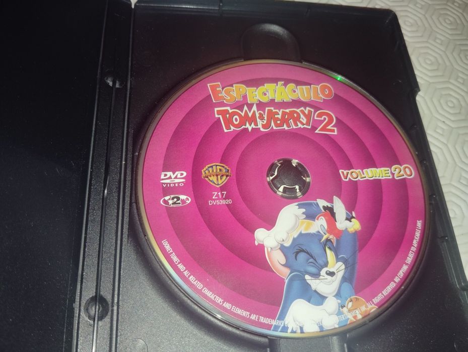 DVDs Filmes Infantis Tom&Jerry Como Novos