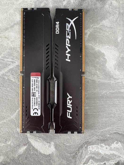 kingston hyperx fury ddr4 2400mhz - купить комплектующие для ПК