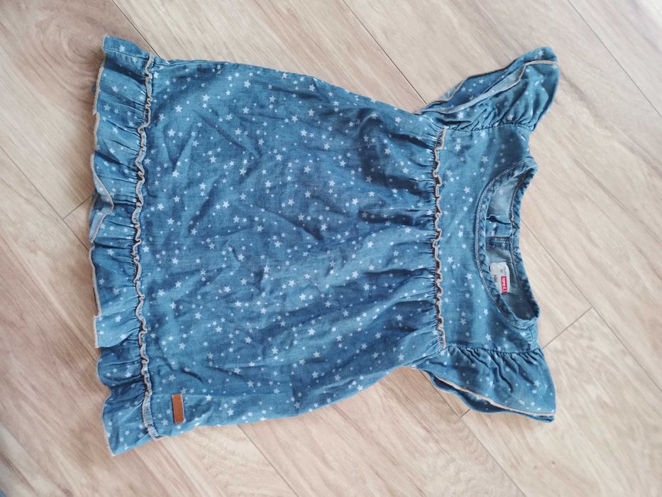 Sukienka jeansowa w gwiazdki 92 Name It