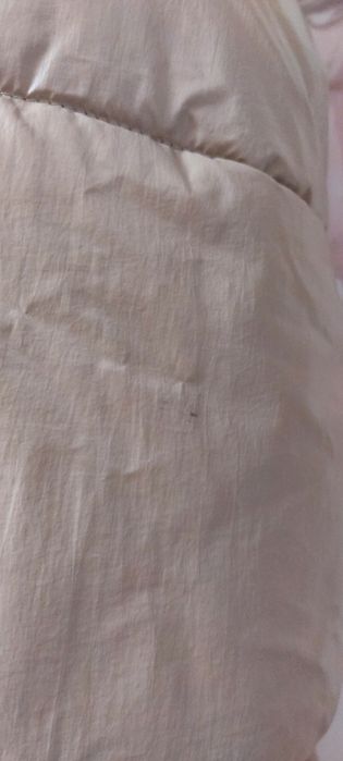 Dluga kurtka zimowa damska płaszcz mohito bezowy