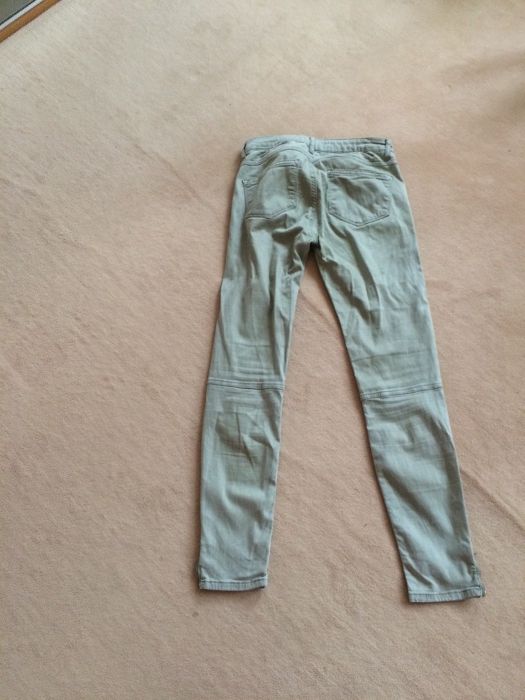 Zara Woman Premium Basic Collection liocell wąskie rurki suwaki 36