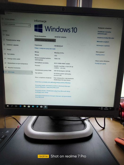 Komputer HP Compaq 6200 Pro z monitorem - rezerwacja