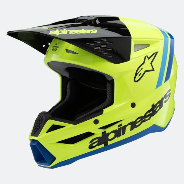 Kask dziecięcy cross ALPINESTARS SM3 rozmiar M 50-51cm + gogle 100%