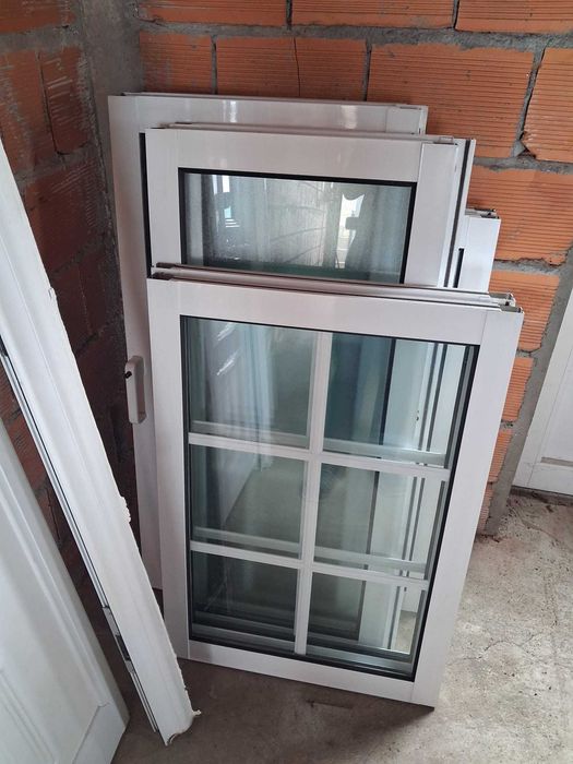 Portas janelas alumínio usadas mas em bom estado