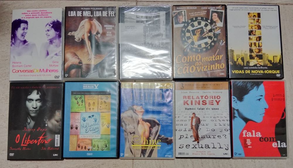 Filmes em DVD, de qualidade