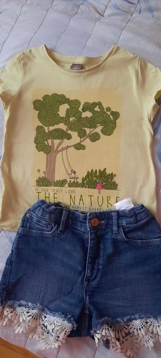 Комплект літнього одягу для дівчинки.Шорти, футболка