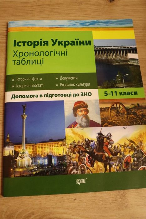 Книга "Історія України хронологічні таблиці"