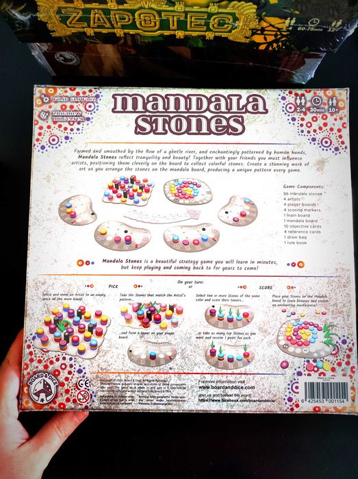 Jogo Tabuleiro Mandala Stones Selado