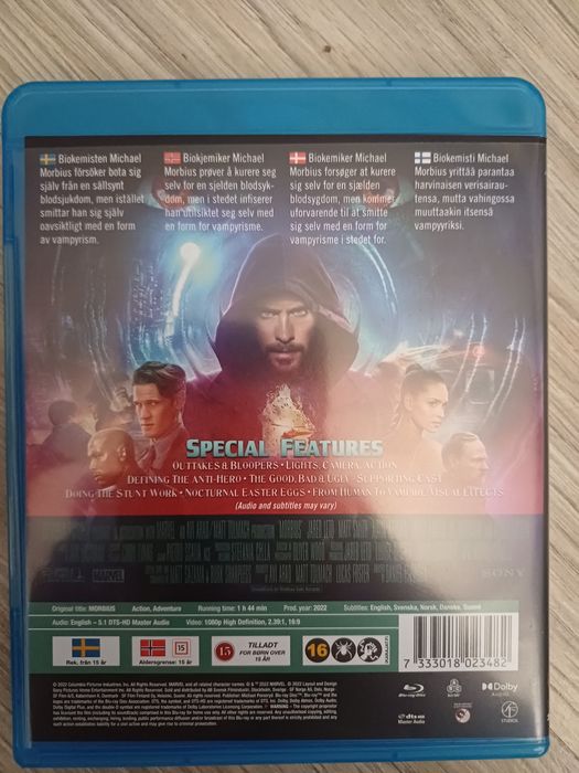 Morbius blu-ray. Brak polskiego