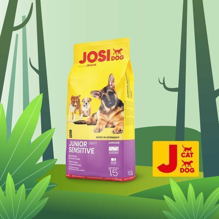 -15% JosiDog Junior Sensitive 15кг від Josera Корм для чутлив. цуценят