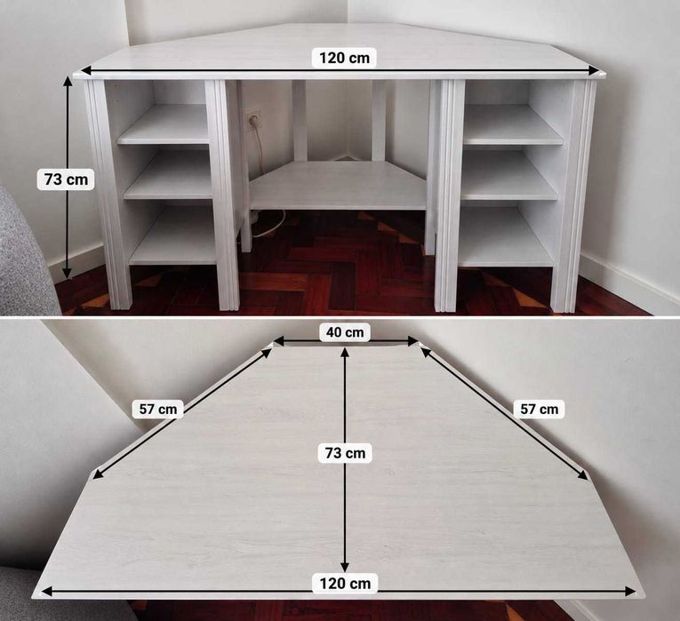 Secretária de canto IKEA Brusali