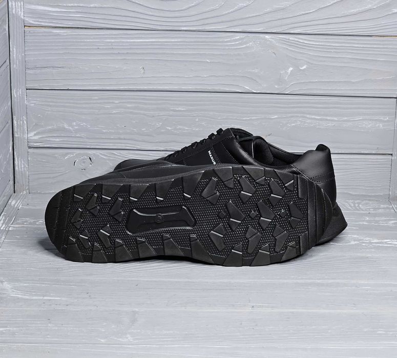 40-48рр!!! Кожаные мужские синие черные кроссовки TM Maus / Максус !