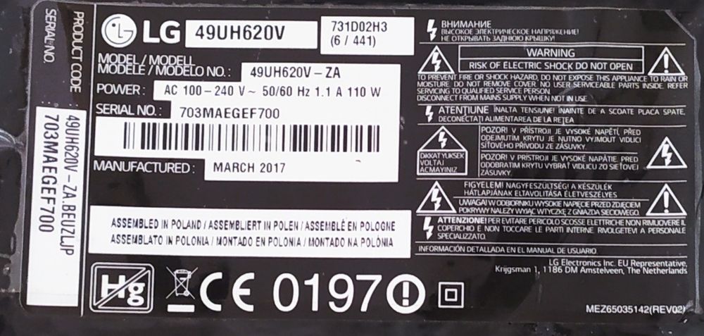 Psu LG EAX.669.232.01 (1.4) usada