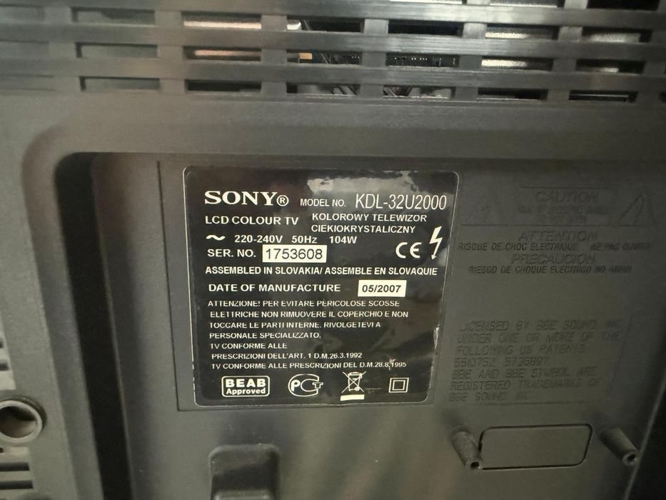 Telewizor SONY BRAVIA KDL-32U2000