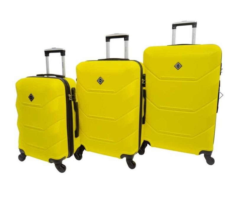 Валіза пластикова Bonro набір 3 шт Чемодан пластиковый ‼️ склад