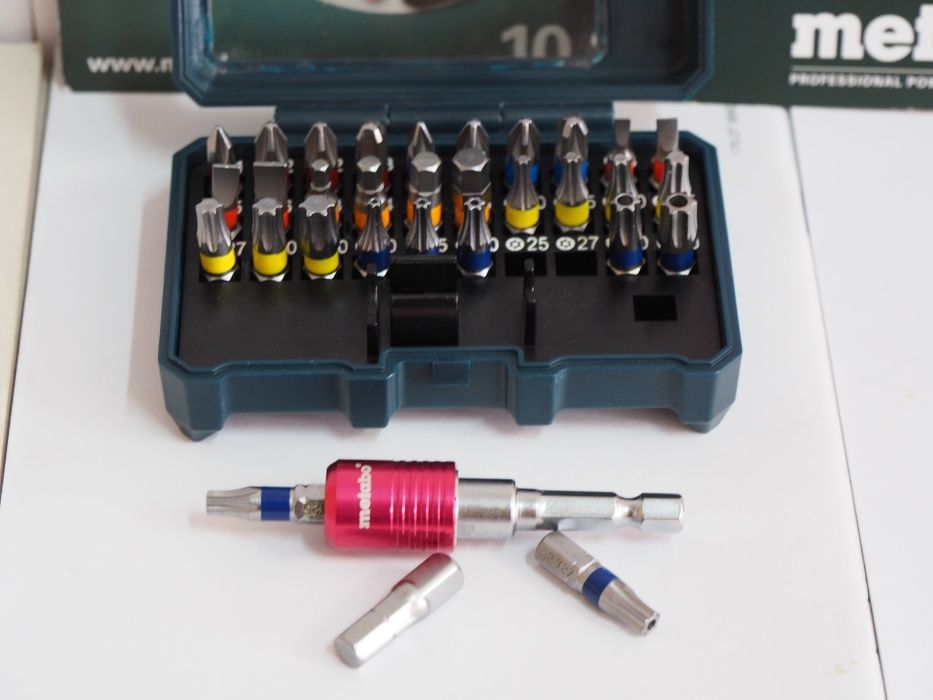 METABO bity końcówki uchwyt 32szt Solidne