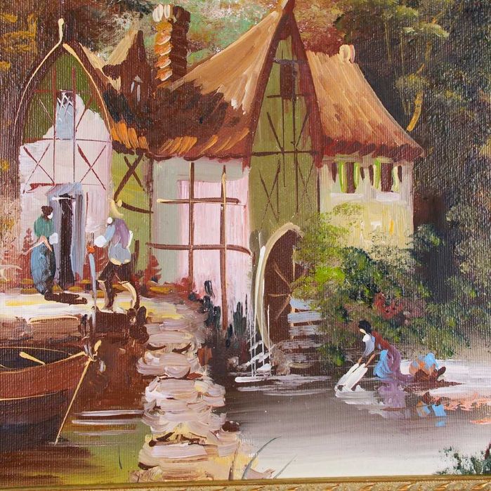 Óleo sobre tela emoldurado e assinado