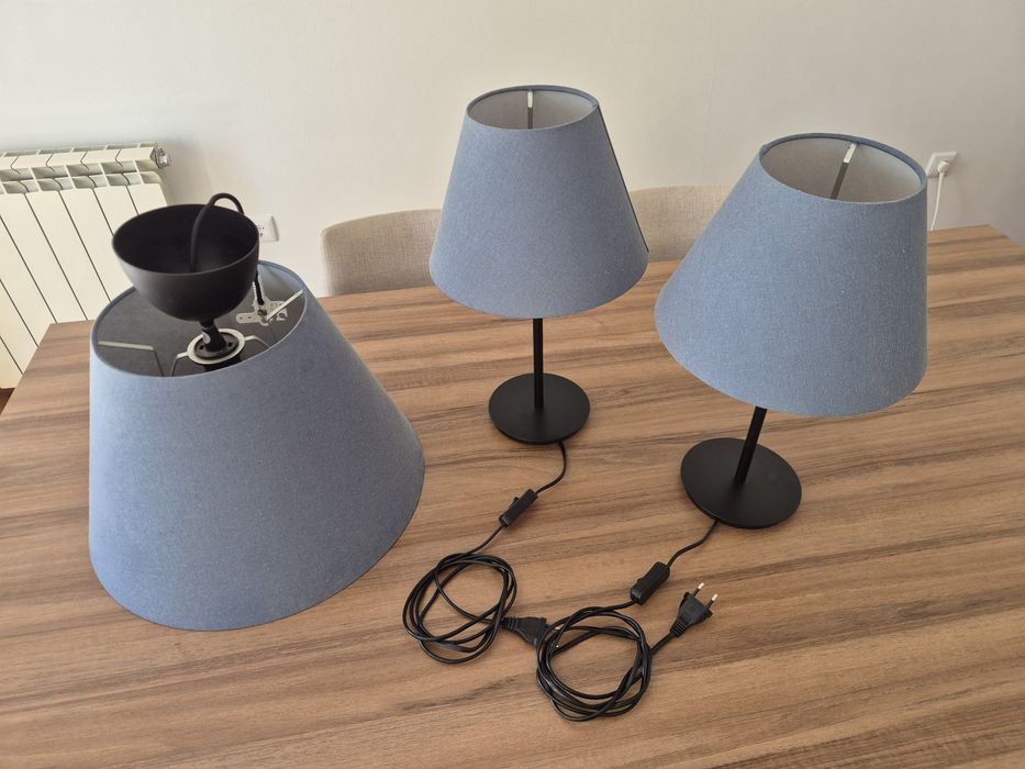 Conjunto 3 candeeiros IKEA