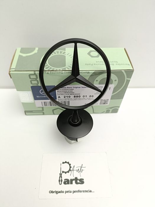 Emblema símbolo logotipo estrela de capô Mercedes 44mm/37mm
