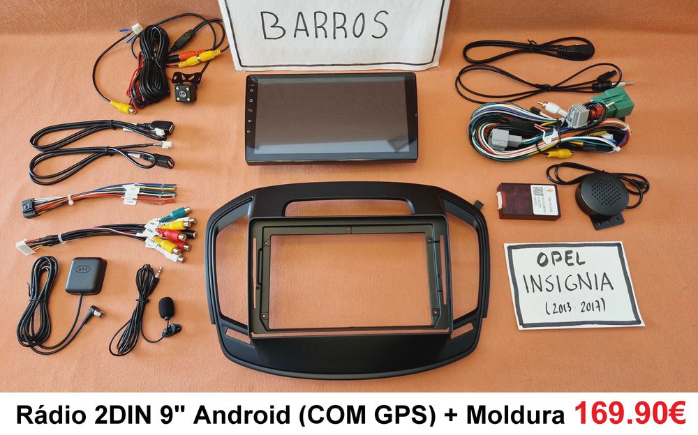 (NOVO) Rádio 2DIN • OPEL • Insignia (2008 a 2017) • Android [4+64GB]