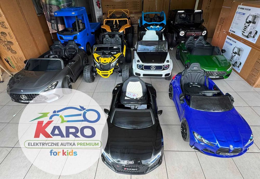 SKLEP Auto Na Akumulator Dla Dzieci Pilot Miękkie Koła EVA Quad Baggy