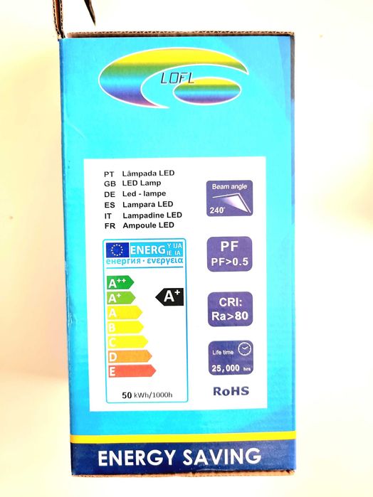 Lâmpada LED 50w Casquilho E27 / E40