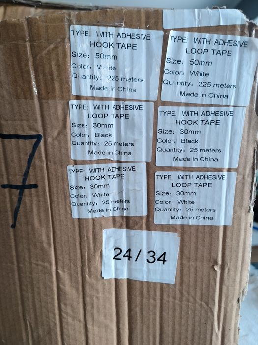 Taśma na rzepy 24 kartony