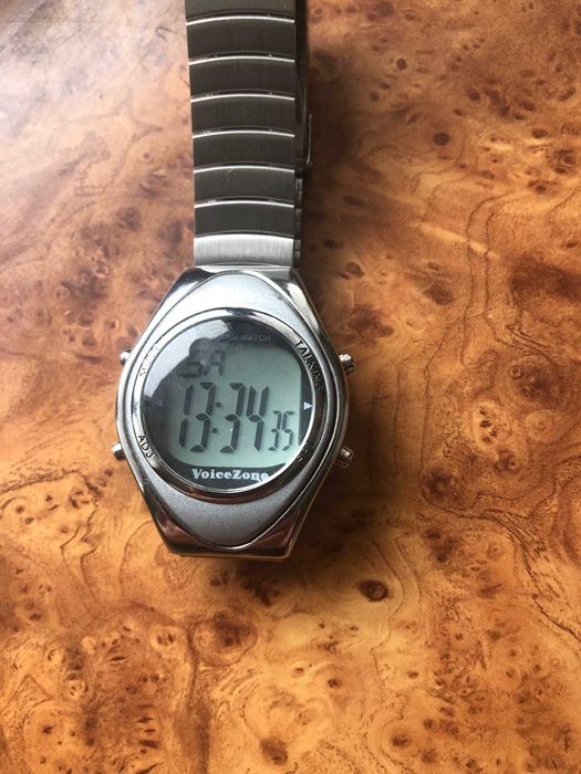 Zegarek mówiący PL 4 alarmy stoper powiadomienia godzinowe