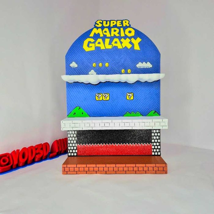 Стенд для фігурок Super Mario Galaxy McDonald’s | Діорама | 3D підставка