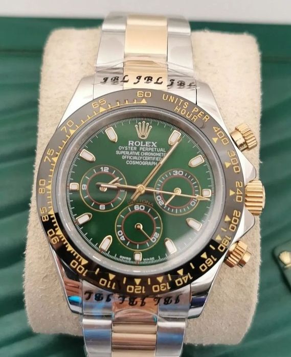 Rolex daytona fundo verde